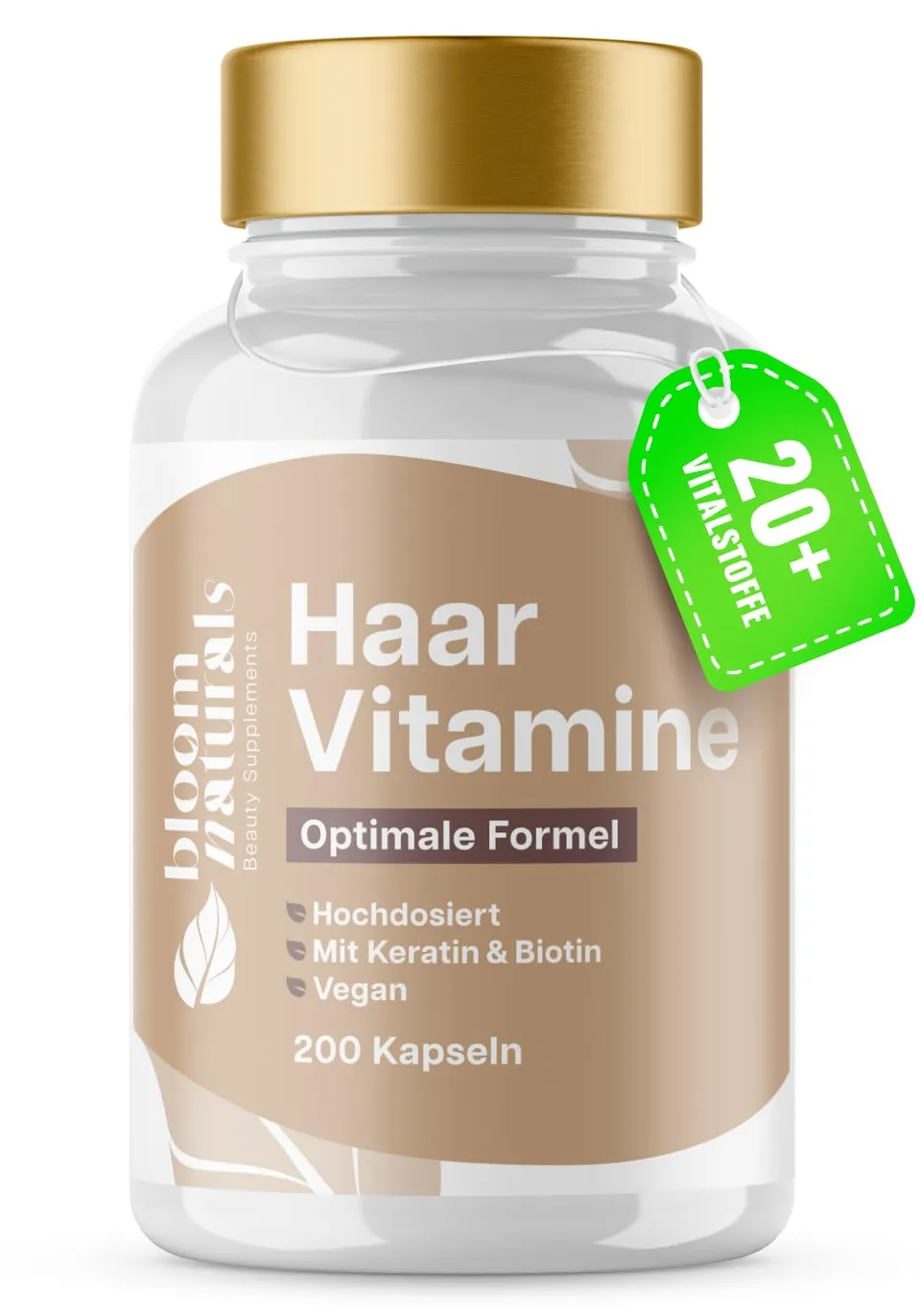 bloom-naturals-haar-vitamine-kapseln-200-st-ck-biotin-zink image 1