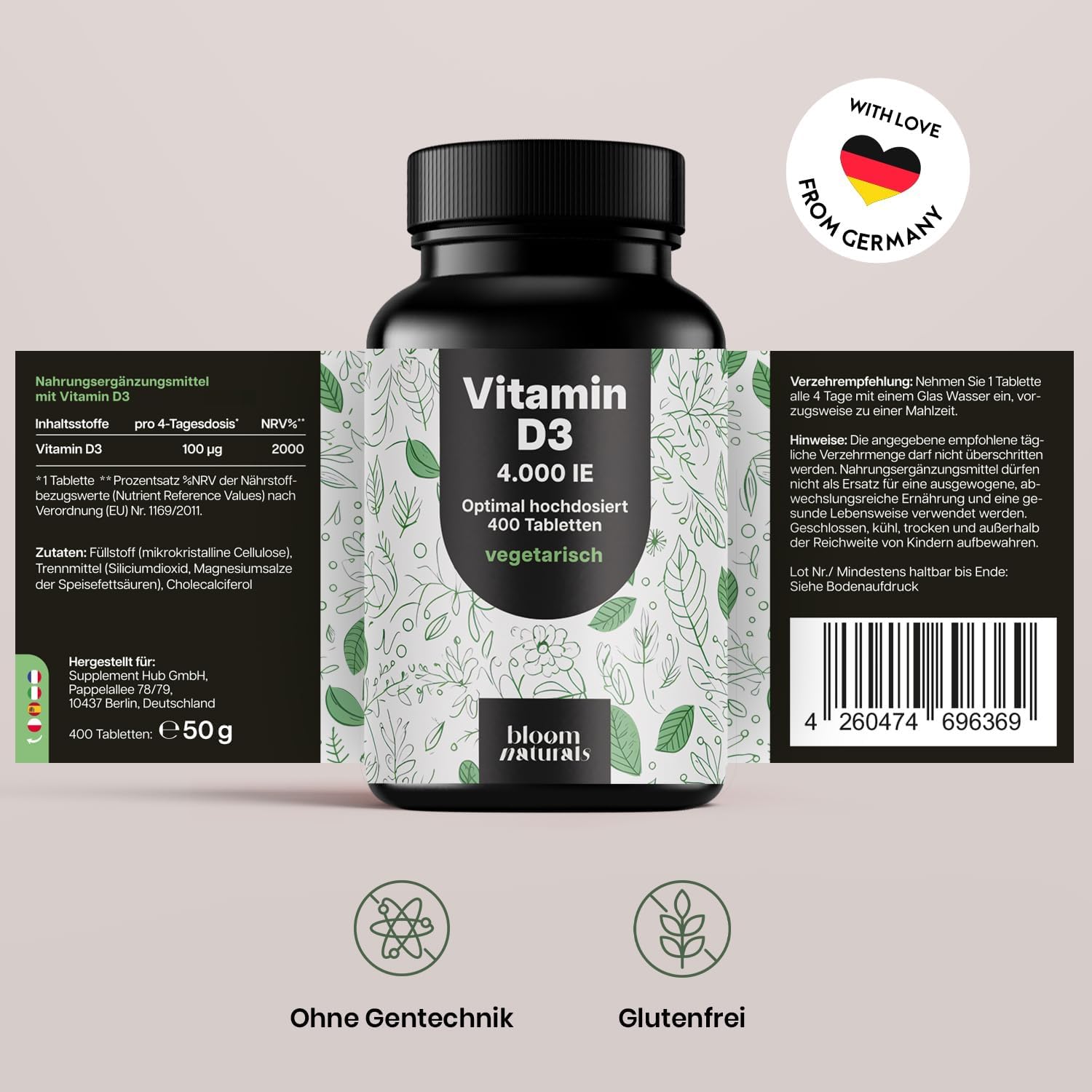 bloom-naturals-vitamin-d3-4000-ie-tabletten-400-st-vegetarisch image 6