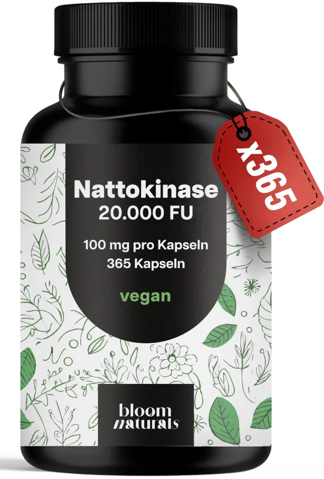 bloom-naturals-nattokinase-100mg-365-kapseln-fermentiert-vegan image 1
