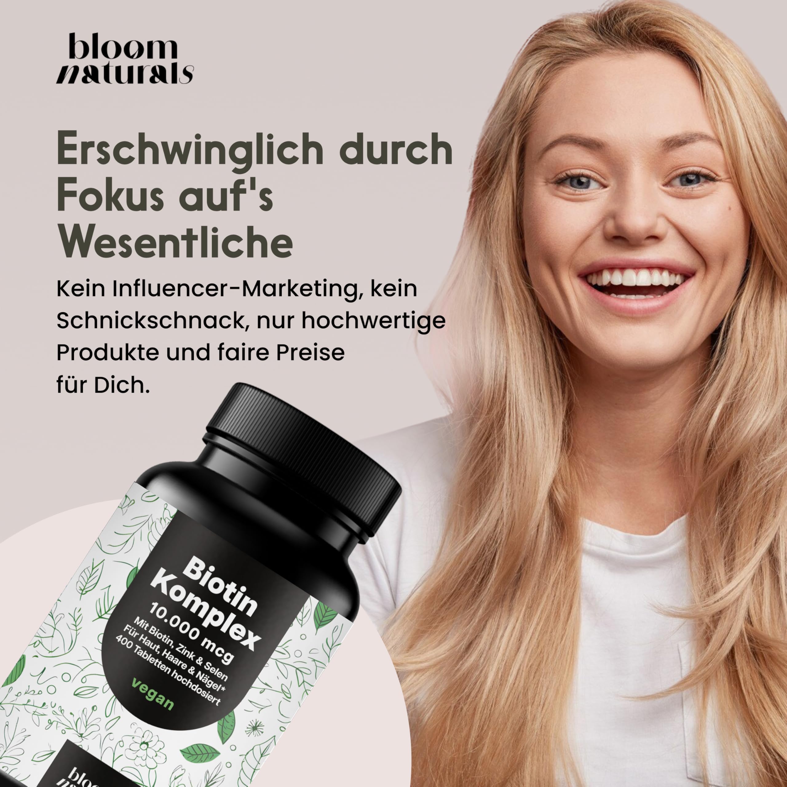 bloom-naturals-biotin-10000-mcg-tabletten-400-st-zink-selen image 5