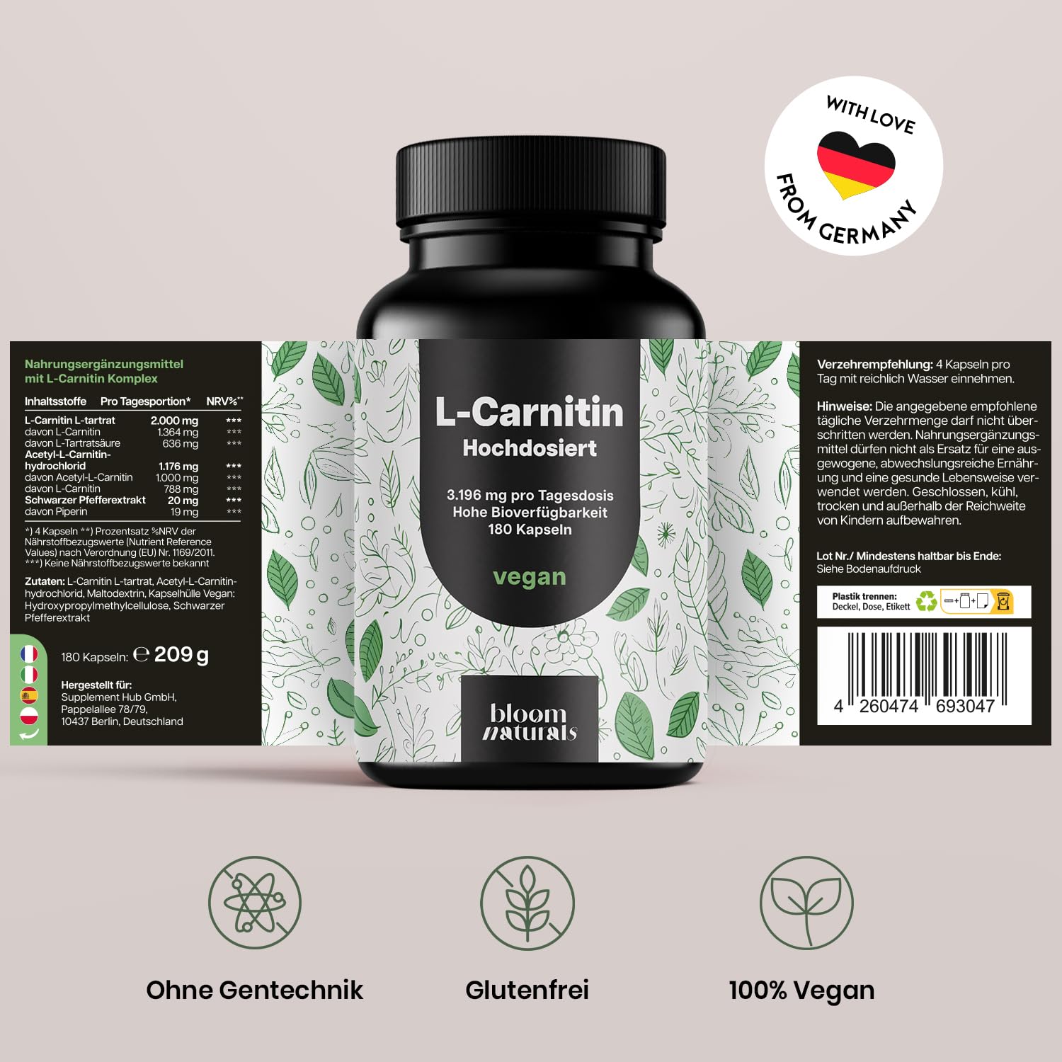 bloom-naturals-l-carnitin-kapseln-180-kapseln-vegan-triple-komplex image 7