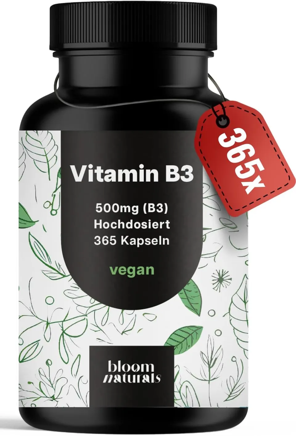 bloom-naturals-vitamin-b3-kapseln-365-st-ck-500-mg-nicotinamid image 1