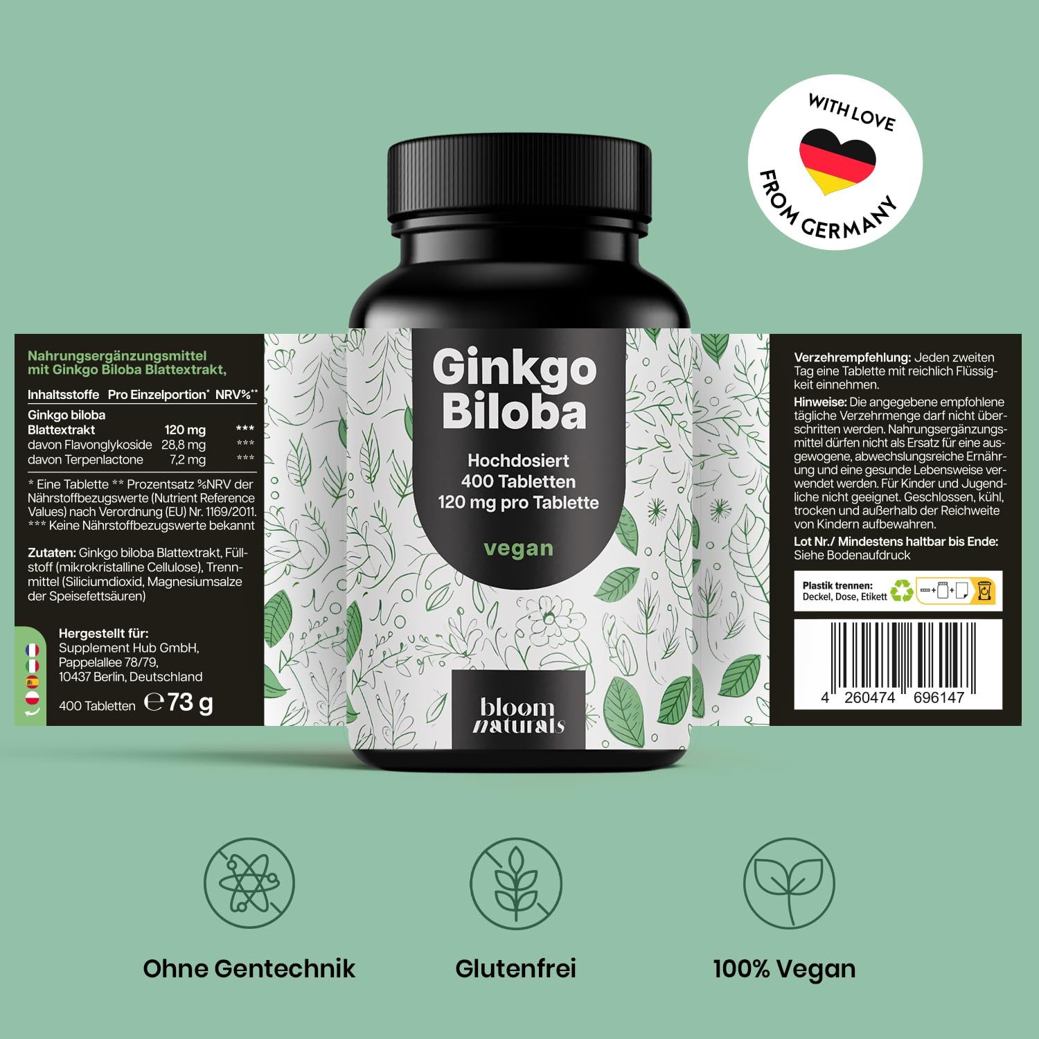 bloom-naturals-ginkgo-biloba-400-tabletten-konzentration-vegan image 6