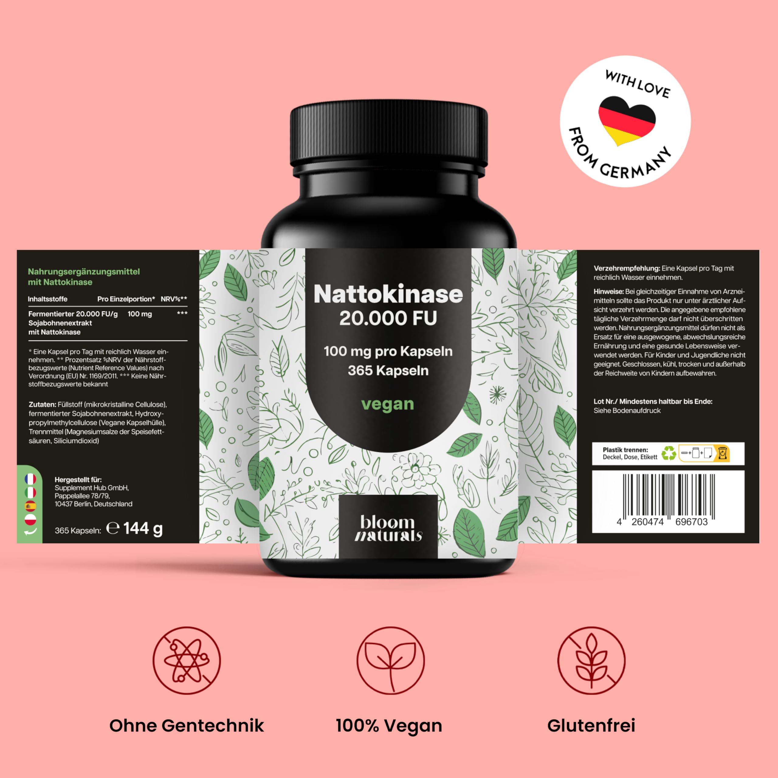 bloom-naturals-nattokinase-100mg-365-kapseln-fermentiert-vegan image 2