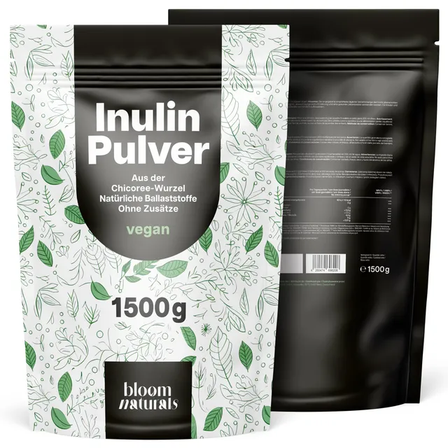 bloom-naturals-inulin-pulver-1500g-chicoree-vegan-ballaststoff image 1