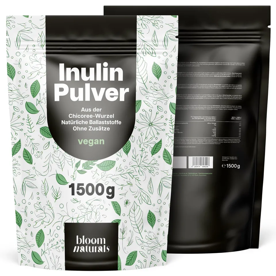 bloom-naturals-inulin-pulver-1500g-chicoree-vegan-ballaststoff image 1