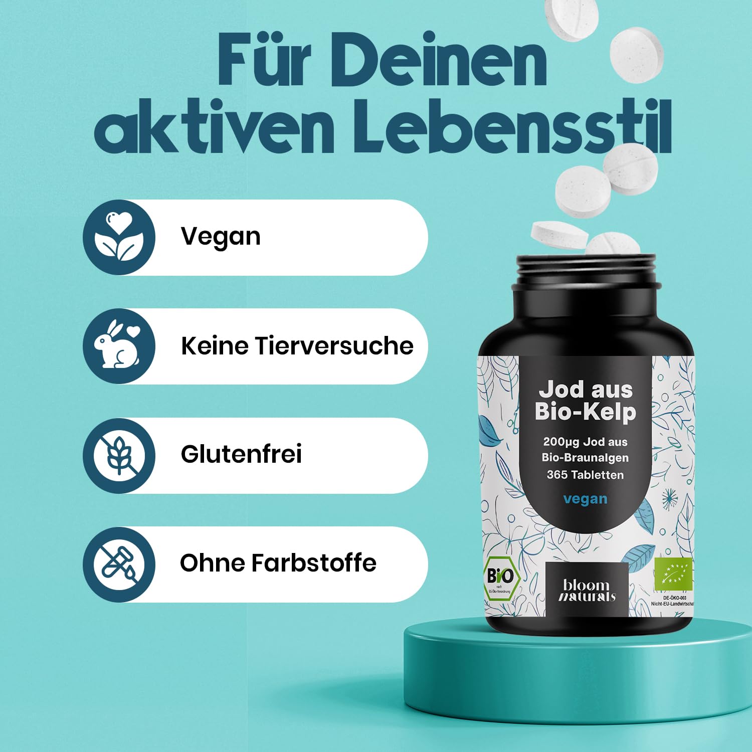 bloom-naturals-bio-kelp-jodtabletten-200-g-365-vegane-braunalge image 4
