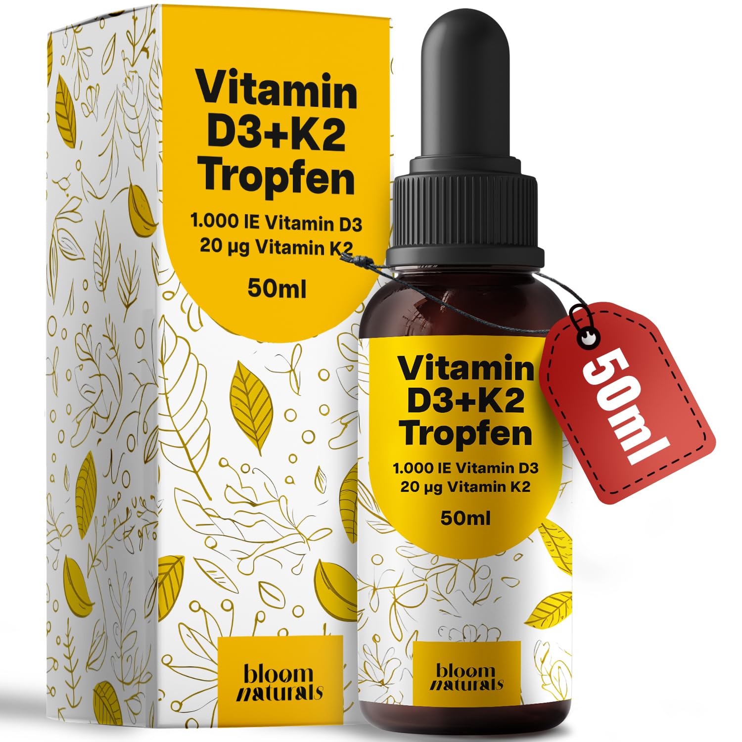 bloom-naturals-vitamin-d3-k2-tropfen-50ml-1000-ie-hochdosiert-2 image 1