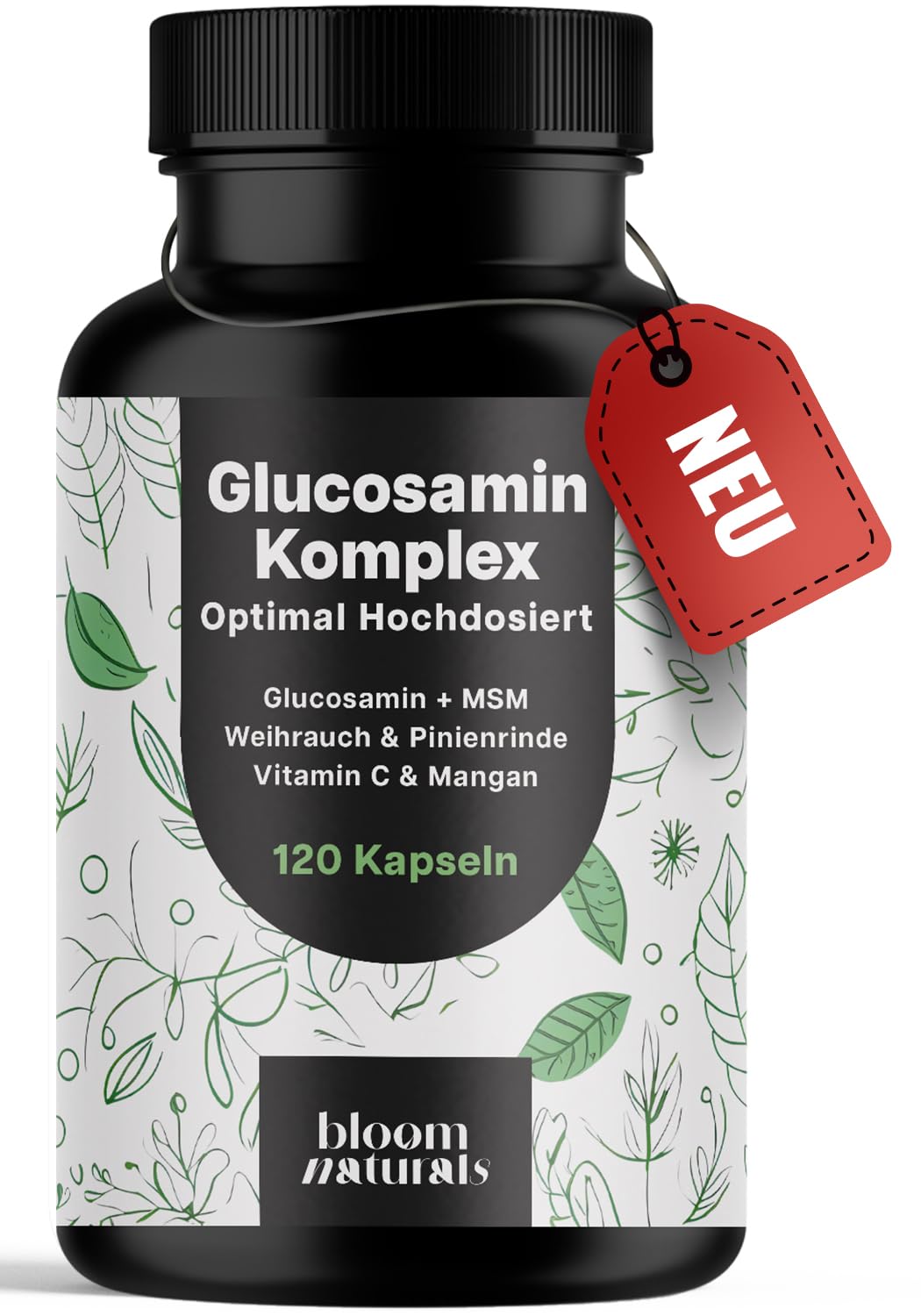 bloom-naturals-glucosamin-komplex-kapseln-120-stk-msm image 1