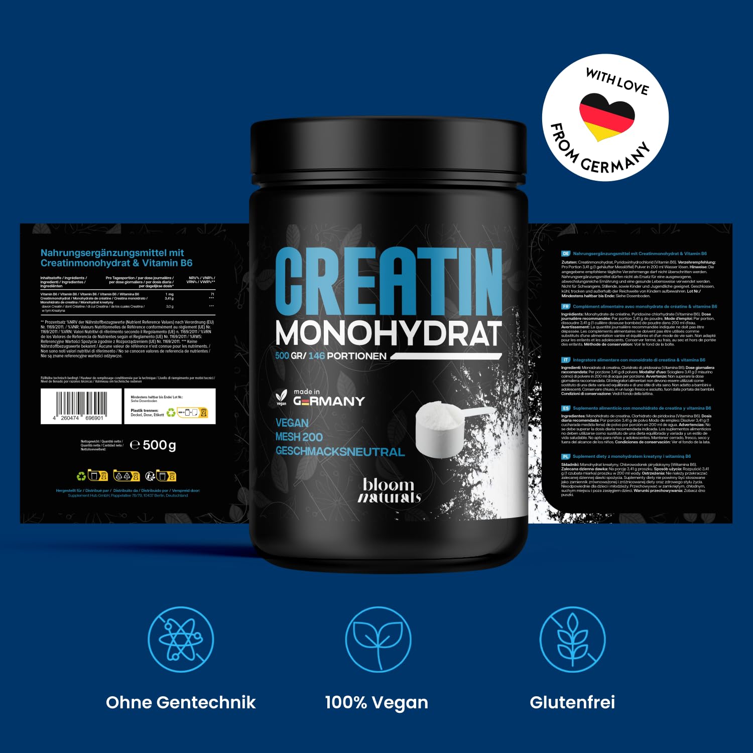 bloom-naturals-proteine-creatin-monohydrat-pulver-500g-vegan-mikronisiert image 6