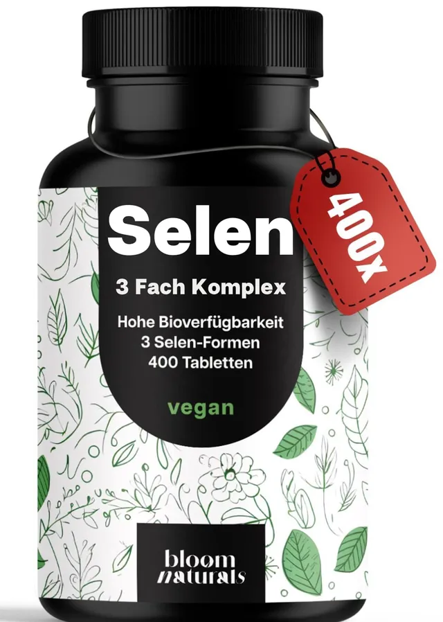 bloom-naturals-selen-tabletten-400-stk-200-g-3-fach-komplex-vegan image 1
