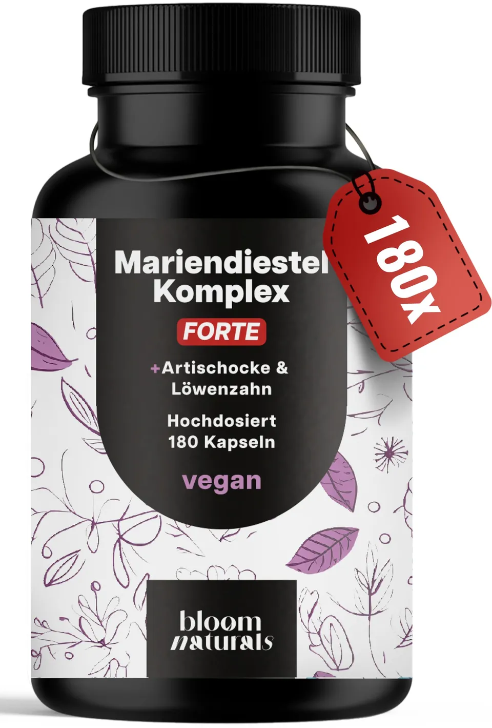 bloom-naturals-mariendistel-komplex-kapseln-180-stk-vegan image 1