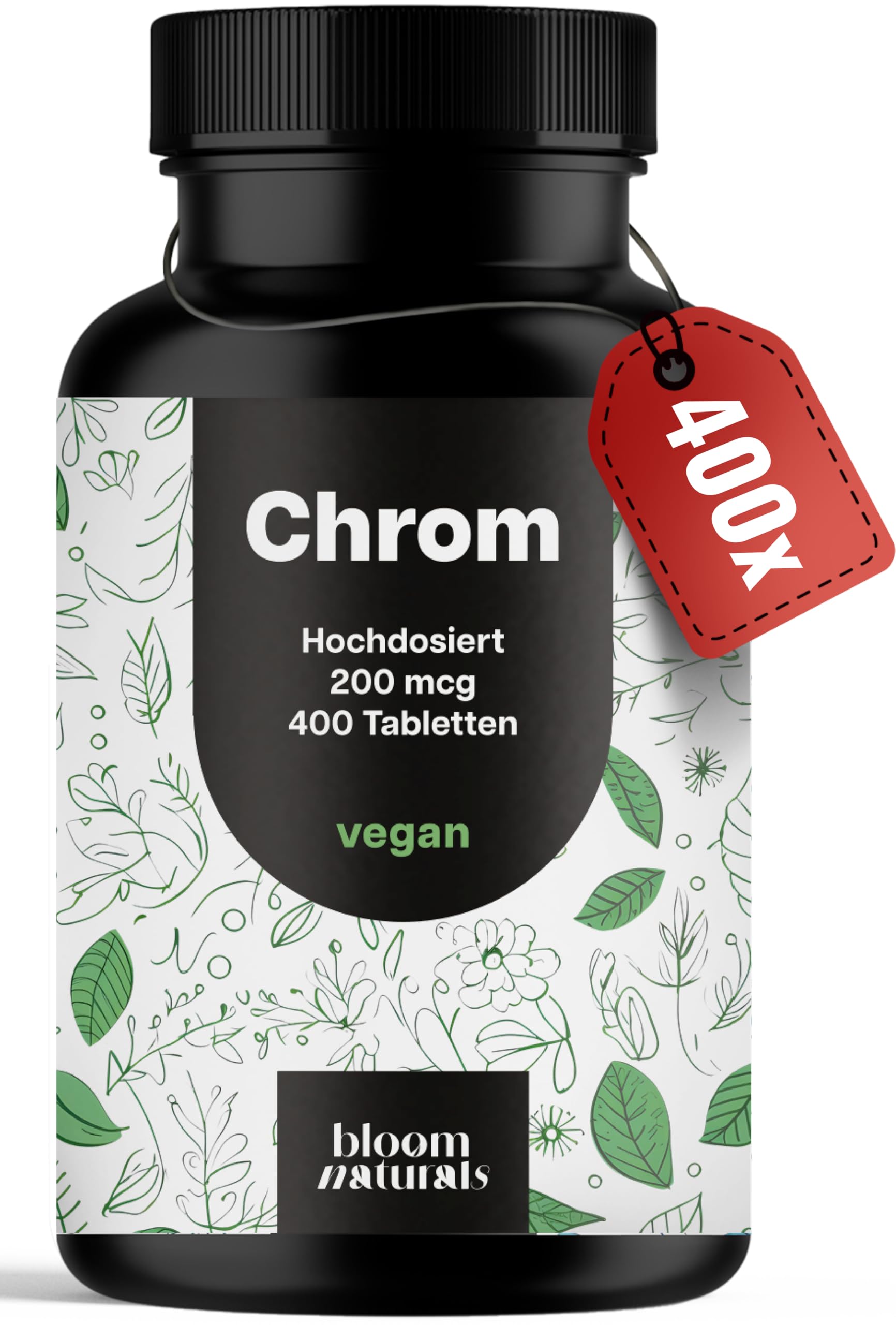 bloom-naturals-chrom-picolinat-tabletten-200mcg-400-st-ck-vegan image 2