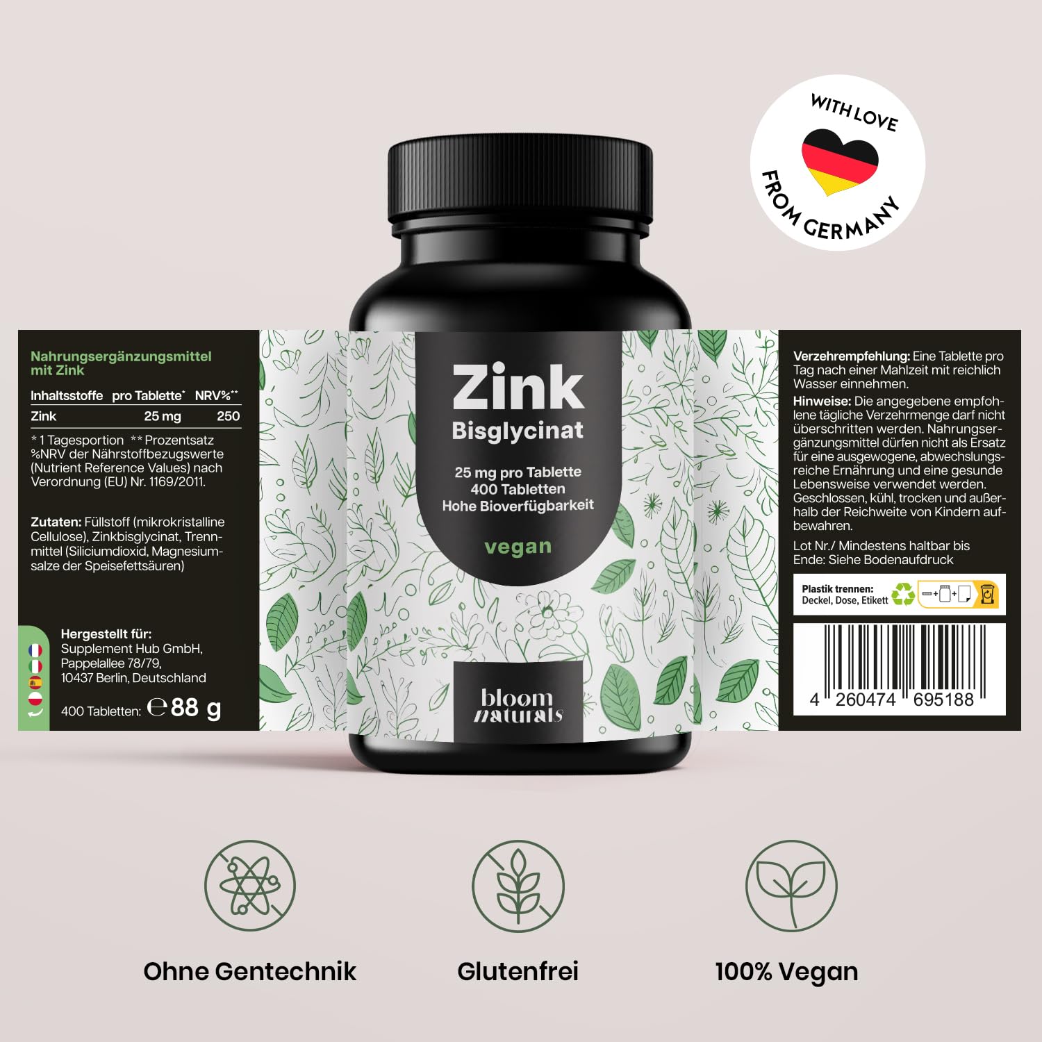 bloom-naturals-zink-tabletten-25mg-400-st-ck-vegan image 5