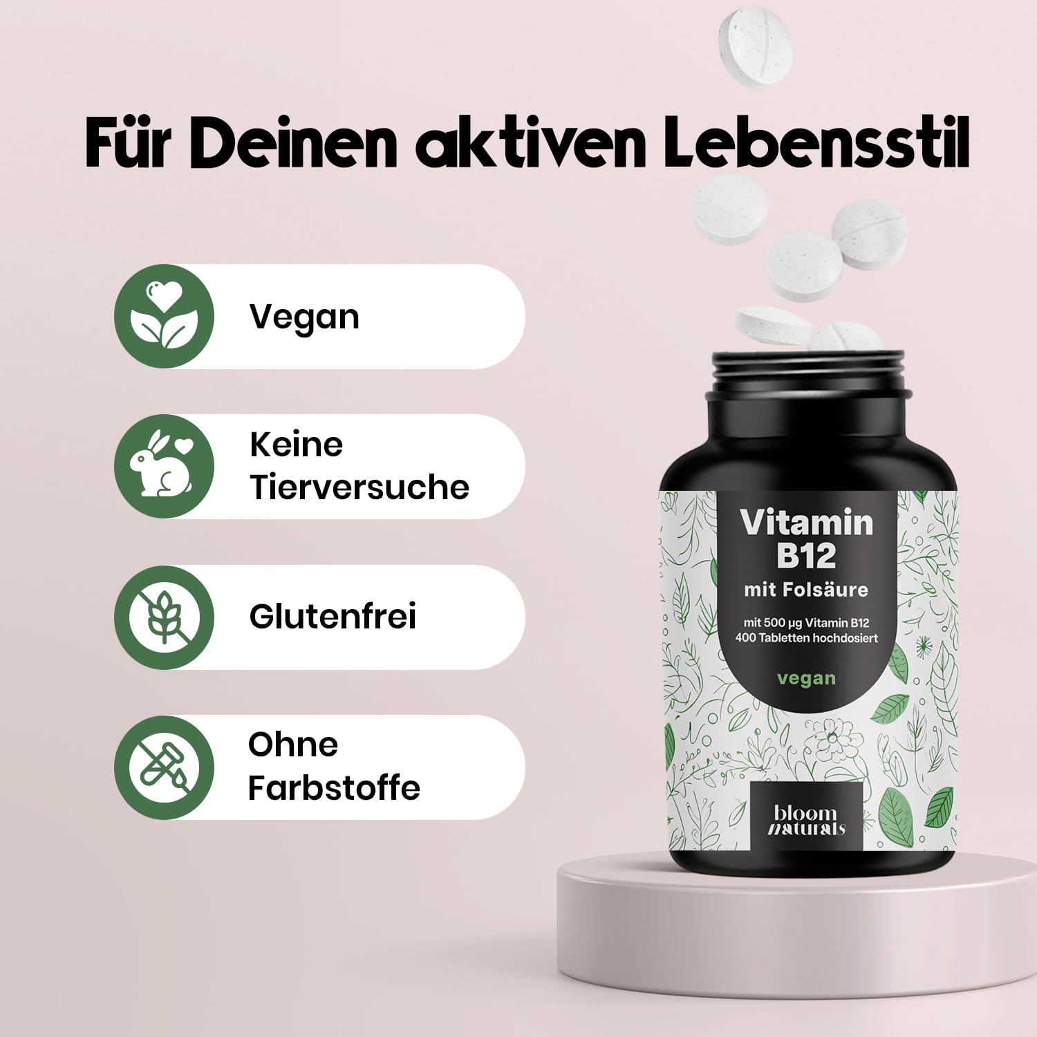 bloom-naturals-vitamin-b12-500-g-fols-ure-tabletten-400-vegan image 4