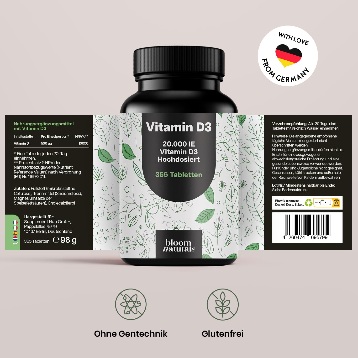 bloom-naturals-vitamin-d3-20000-ie-tabletten-365-immunsystem image 7