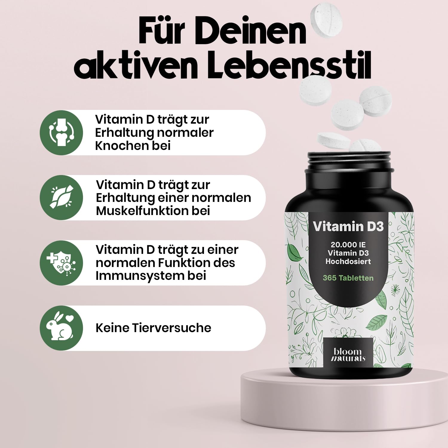 bloom-naturals-vitamin-d3-20000-ie-tabletten-365-immunsystem image 5