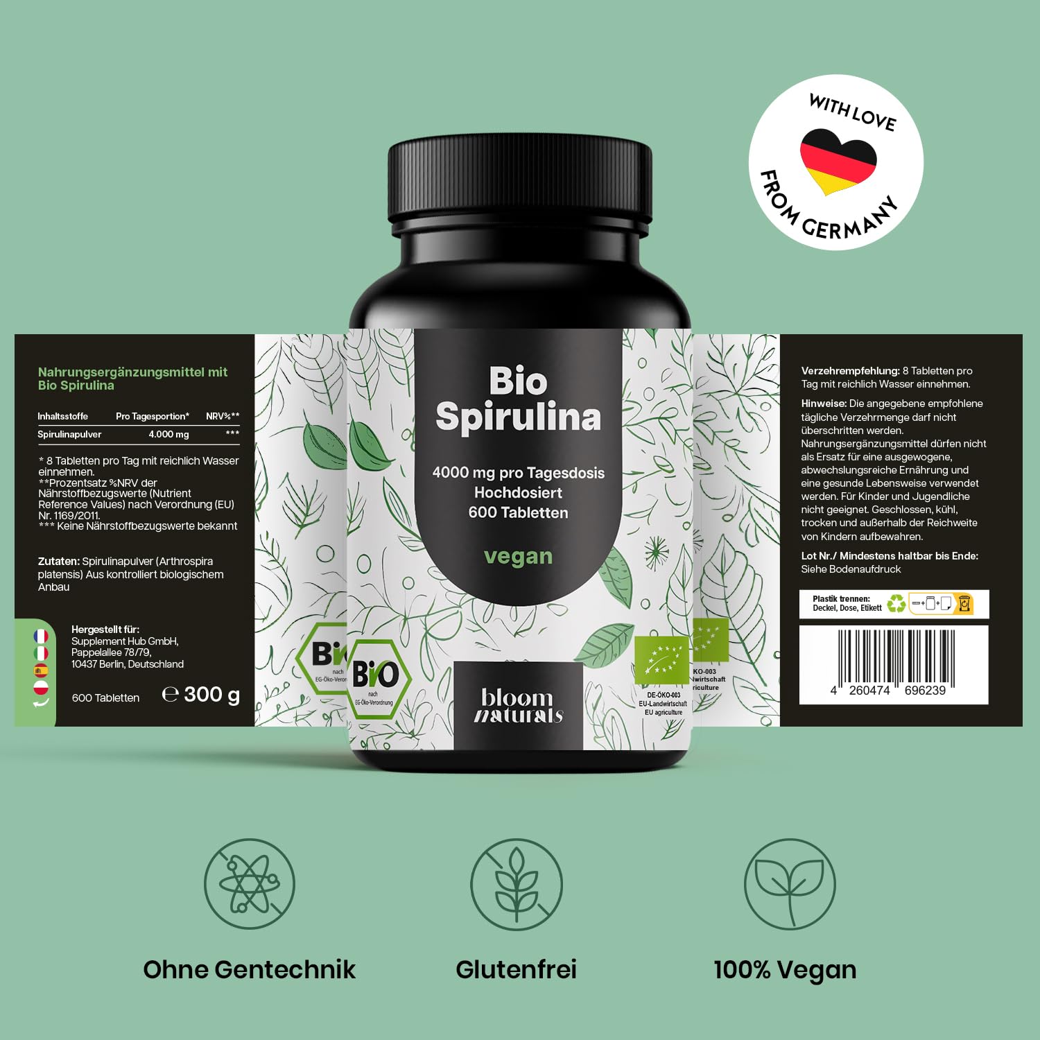 bloom-naturals-bio-spirulina-tabletten-600-st-ck-hochdosiert-4000-mg image 5