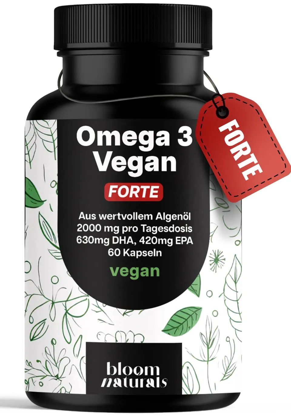 bloom-naturals-omega-3-algen-l-kapseln-2000-mg-vegan-dha-epa image 1