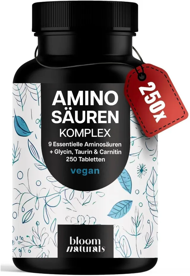 bloom-naturals-aminos-uren-kapseln-250-st-eaa-glycin-taurin image 1
