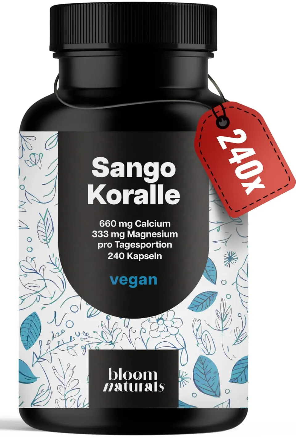 bloom-naturals-sango-koralle-kapseln-240-calcium-magnesium image 1