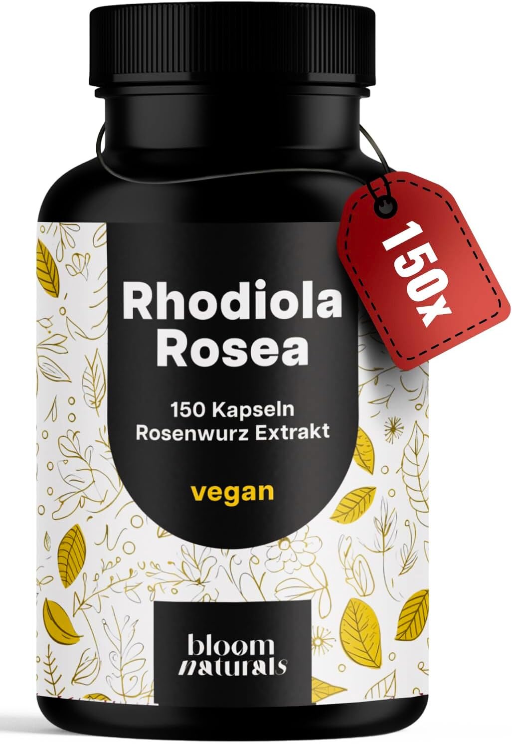 bloom-naturals-rhodiola-rosea-kapseln-150-st-ck-vegan image 1