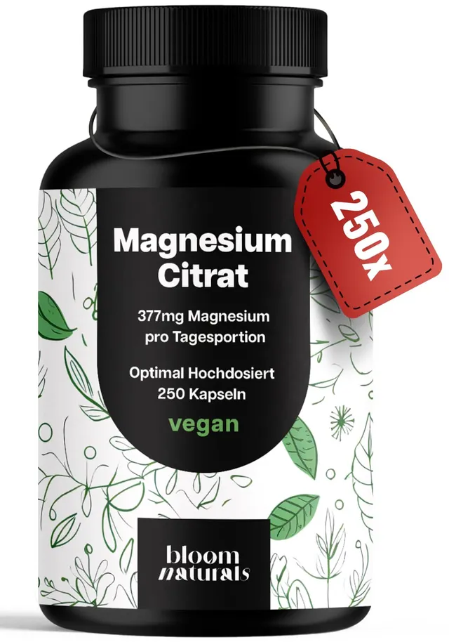 bloom-naturals-magnesiumcitrat-kapseln-hochdosiert-250-st-ck-vegan image 1