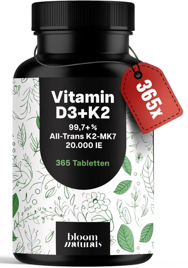 bloom-naturals-vitamin-d3-k2-20000-ie-tabletten-365-st-ck-depot image 1