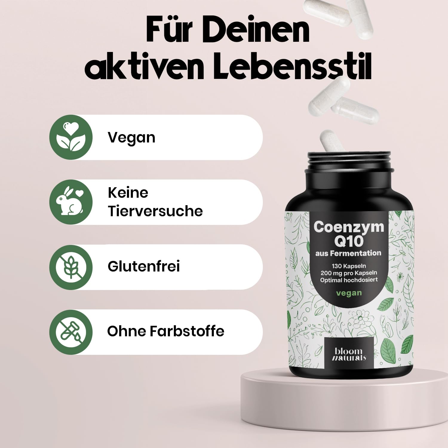 bloom-naturals-coenzym-q10-kapseln-200mg-130-vegane-fermentation image 4
