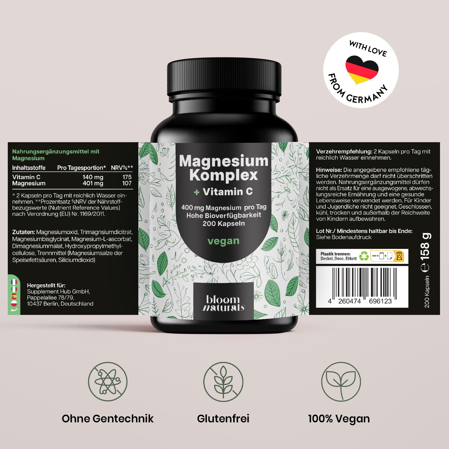 bloom-naturals-magnesium-komplex-400mg-kapseln-200-st-vitamin-c image 6