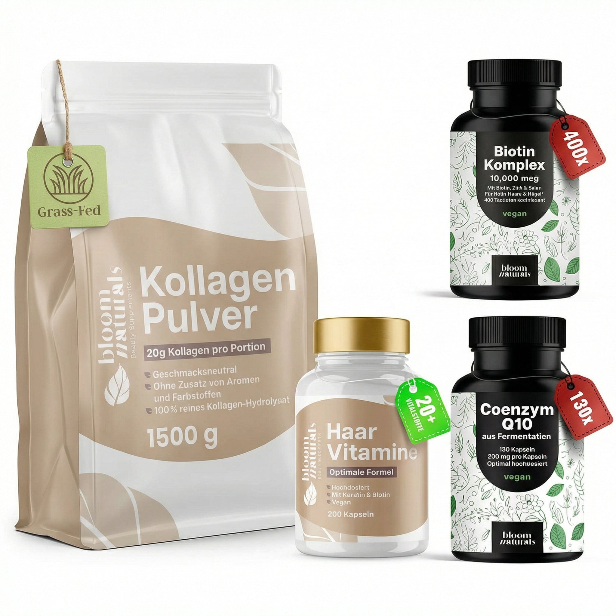 bloom-naturals-beauty-bundle-kollagen-set-f-r-haut-haare-n-gel image 1