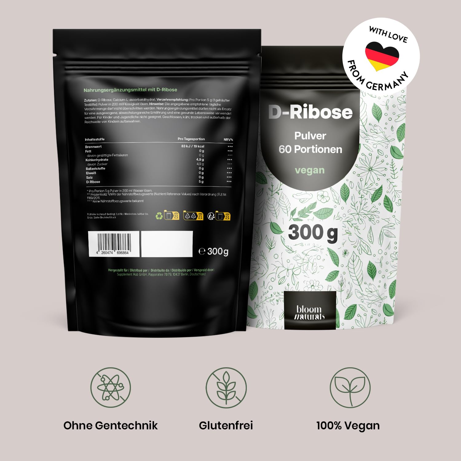 bloom-naturals-d-ribose-pulver-300g-60-portionen-vegan image 6