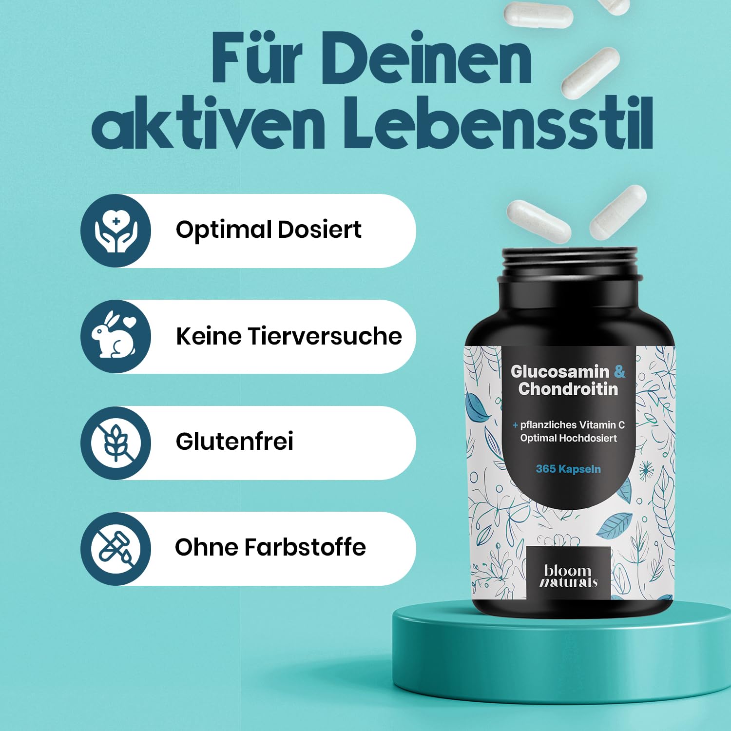 bloom-naturals-glucosamin-chondroitin-kapseln-365-gelenke image 4
