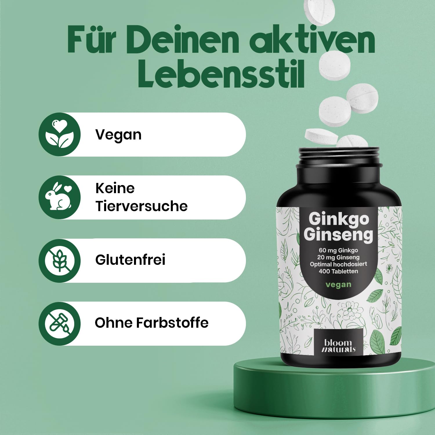 bloom-naturals-ginkgo-ginseng-tabletten-hochdosiert-400-st-ck-vegan image 4