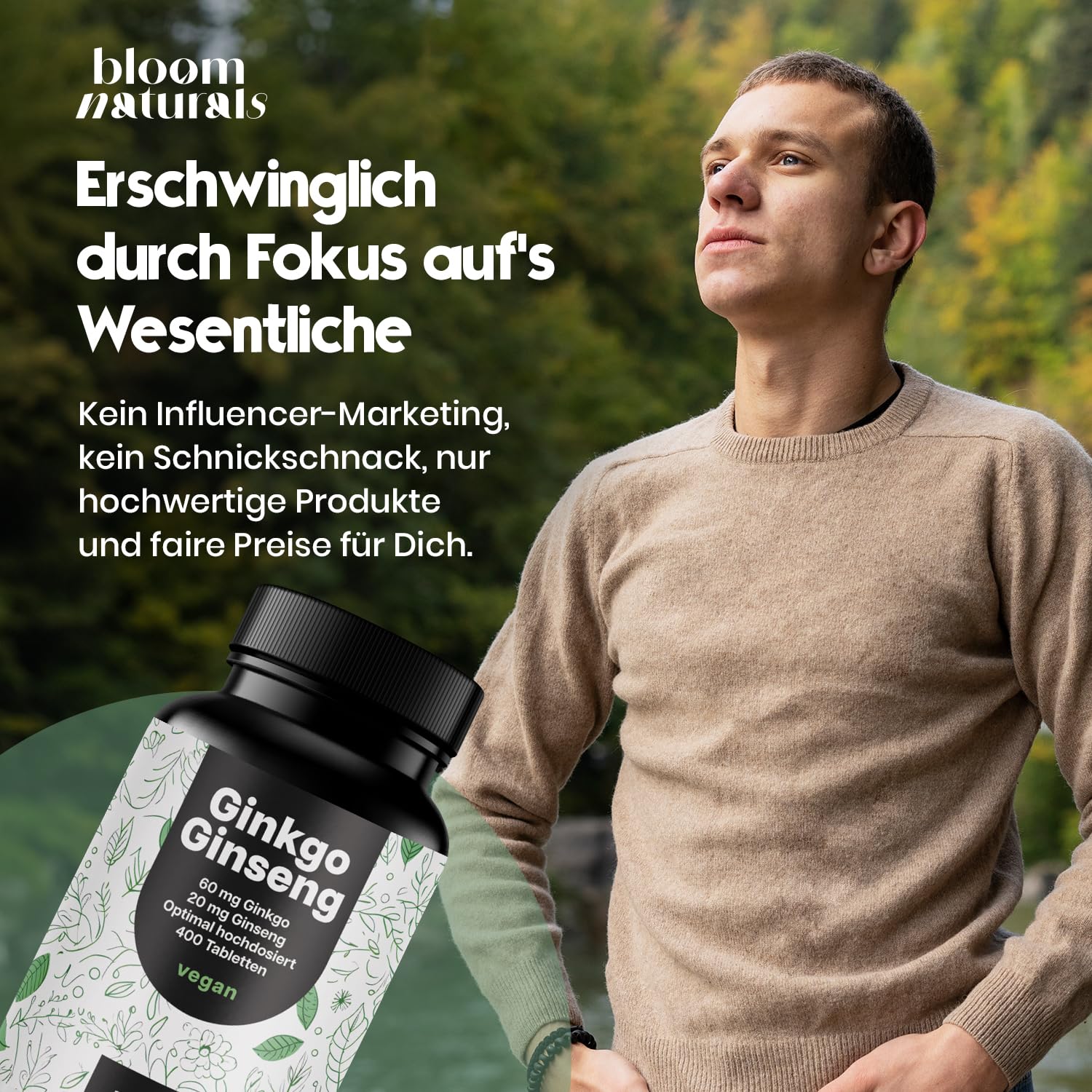 bloom-naturals-ginkgo-ginseng-tabletten-hochdosiert-400-st-ck-vegan image 5