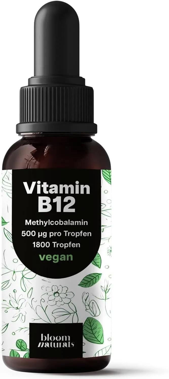 bloom-naturals-vitamin-b12-tropfen-methylcobalamin-fl-ssig-vegan image 1