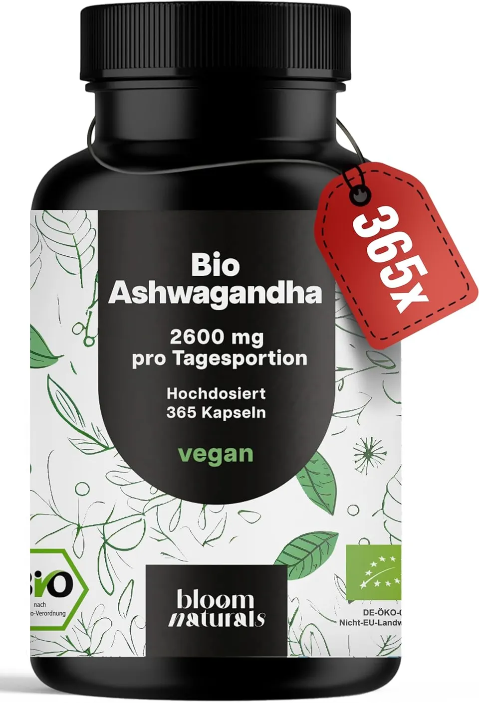 bloom-naturals-bio-ashwagandha-365-kapseln-hochdosiert-vegan image 1