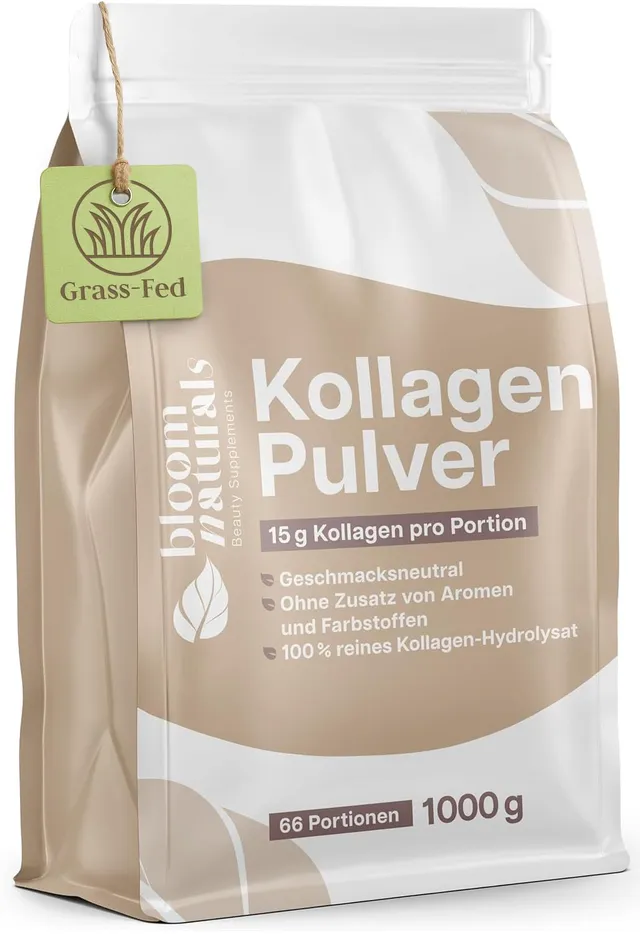 bloom-naturals-kollagen-pulver-1000g-geschmacksneutral-typ-1-3 image 1