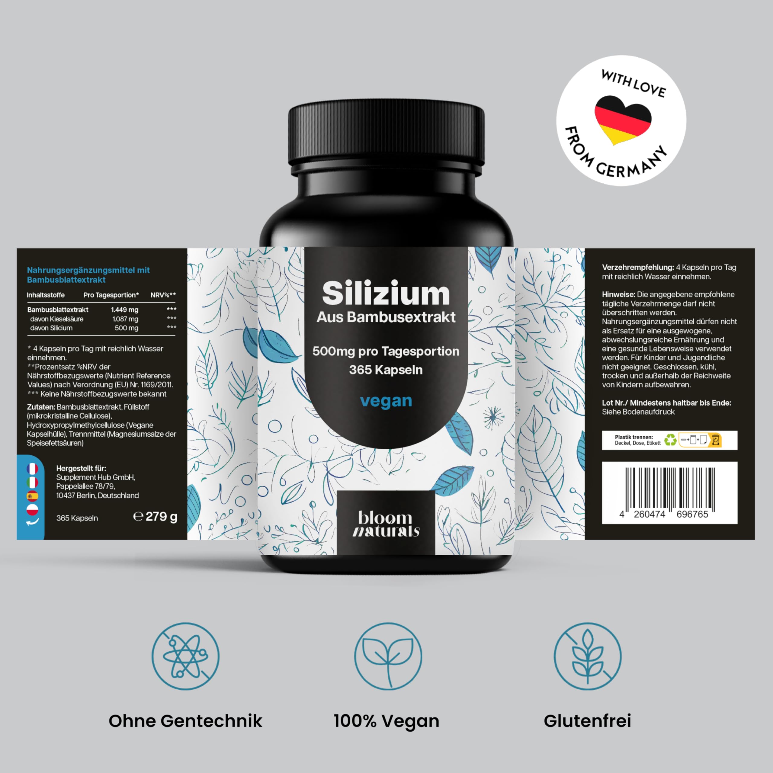 bloom-naturals-silizium-kapseln-365-bambusextrakt-haut-haare image 7